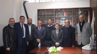 صورة زيارة المرشح لعضوية ومركز نقيب المحامين الى قصر العدل في بعلبك